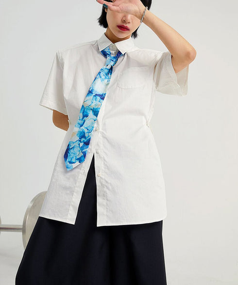 Blue Marble Wave Tie